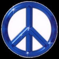 Peace - Blue Sticker